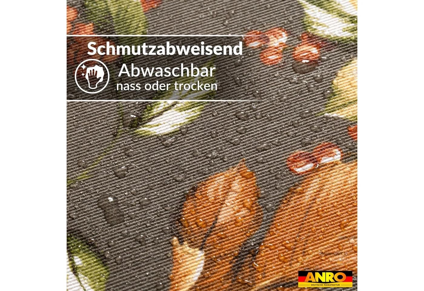 ANRO Tischdecke Herbstlaub Baumwollmischung abwaschbar - Bild 4