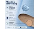 ANRO Badematte AquaComfort Mikrofaser Schlingen-Badläufer Blau Bild 1