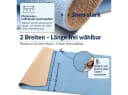 ANRO Badematte AquaComfort Mikrofaser Schlingen-Badläufer Blau Bild 3