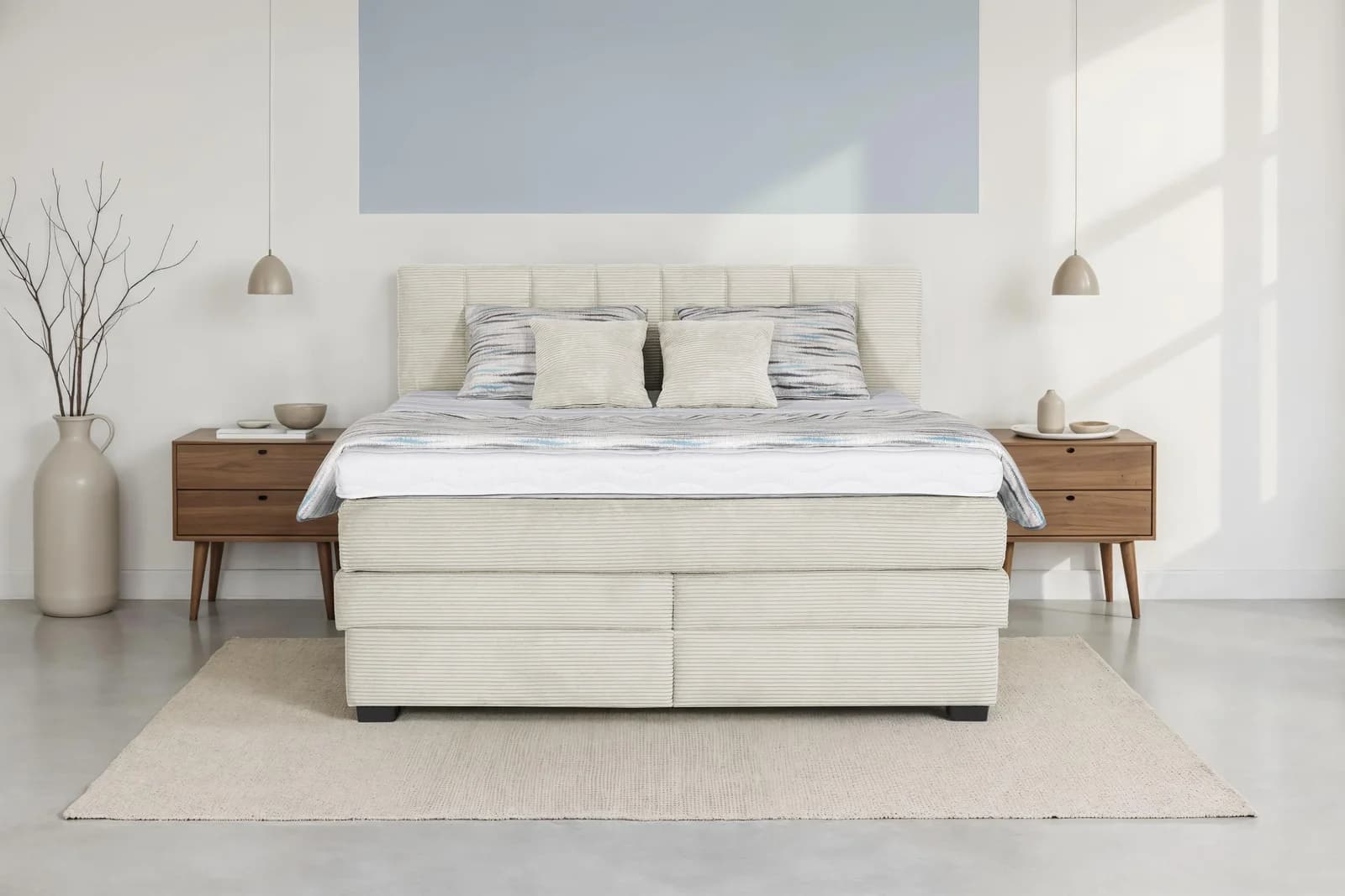 Boxspringbett DIE PLANBAR OC-ON21088 mit Bettkasten und Topper