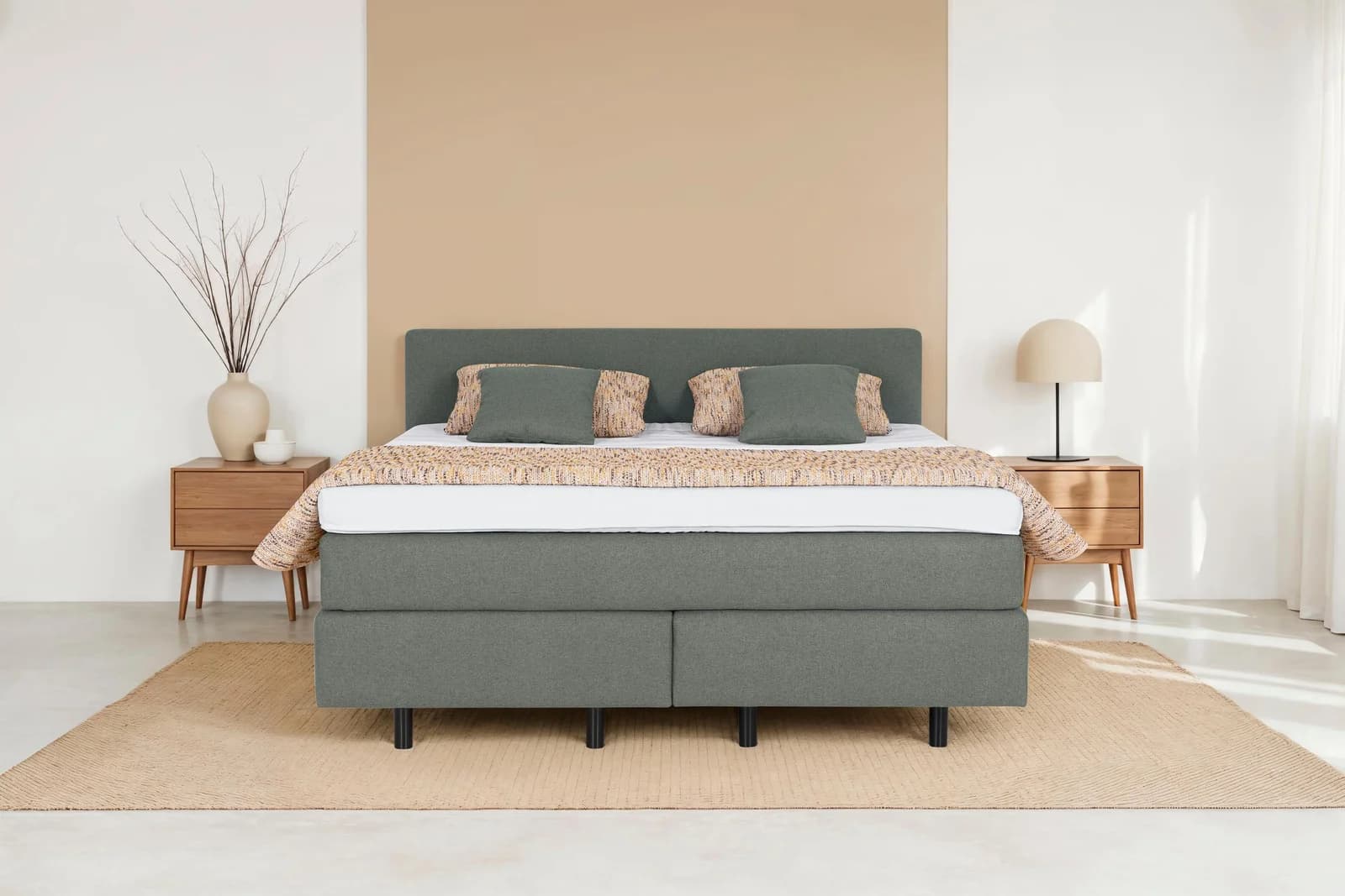 Boxspringbett DIE PLANBAR OC-ON23163 mit Matratzen & Topper