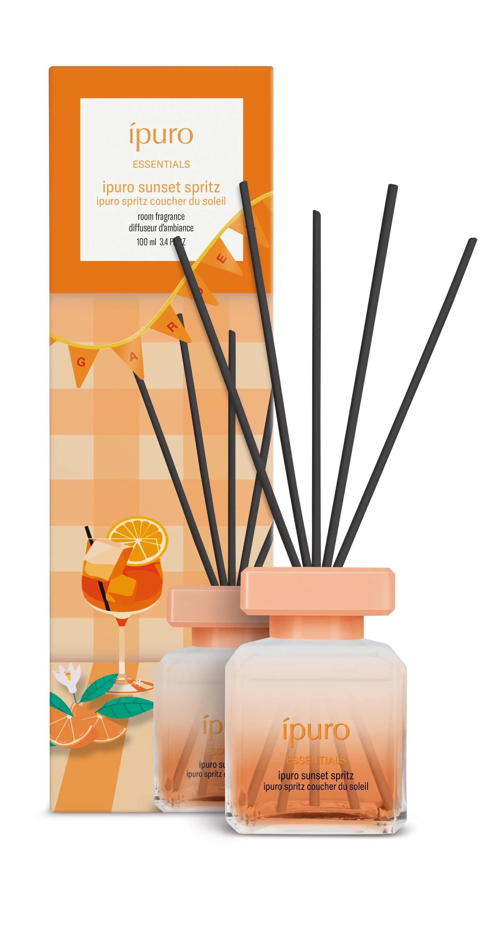 Raumduft ipuro SUNSET SPRITZ Orange Glas