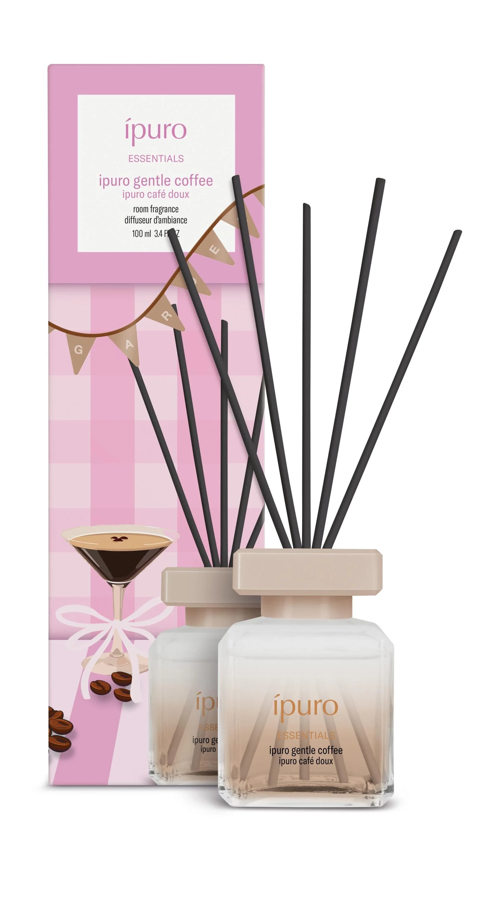 ipuro Raumduft GENTLE COFFEE Rosa Glas 100 ml