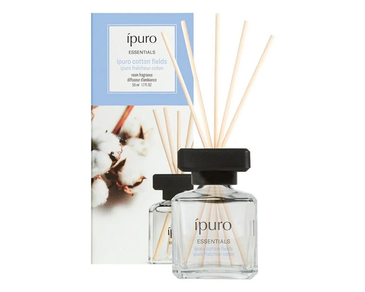 IPURO Raumduft cotton fields 50 ml Glasflakon mit Rattan-Holzstäbchen