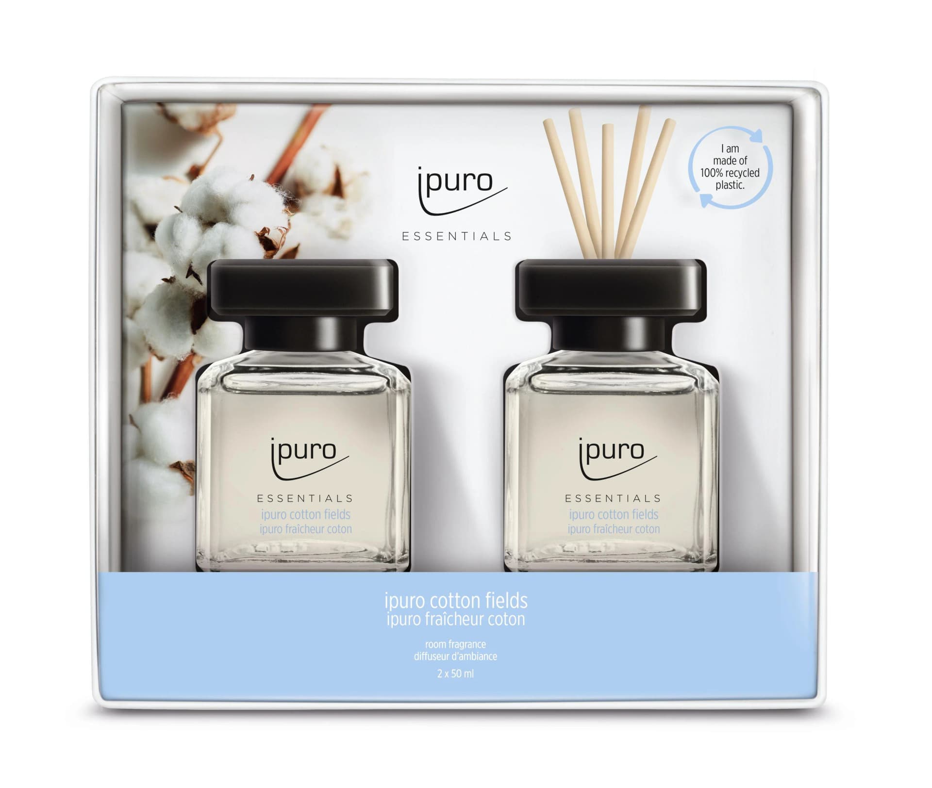 ipuro Raumduft COTTON FIELDS 50 ml Glas transparent