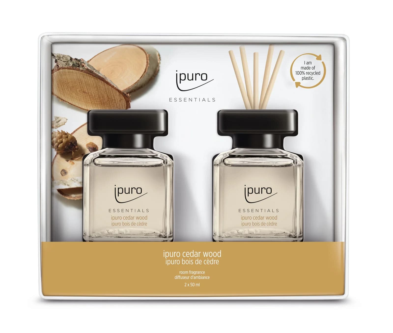 Ipuro Raumduft CEDAR WOOD 50ml Glas transparent