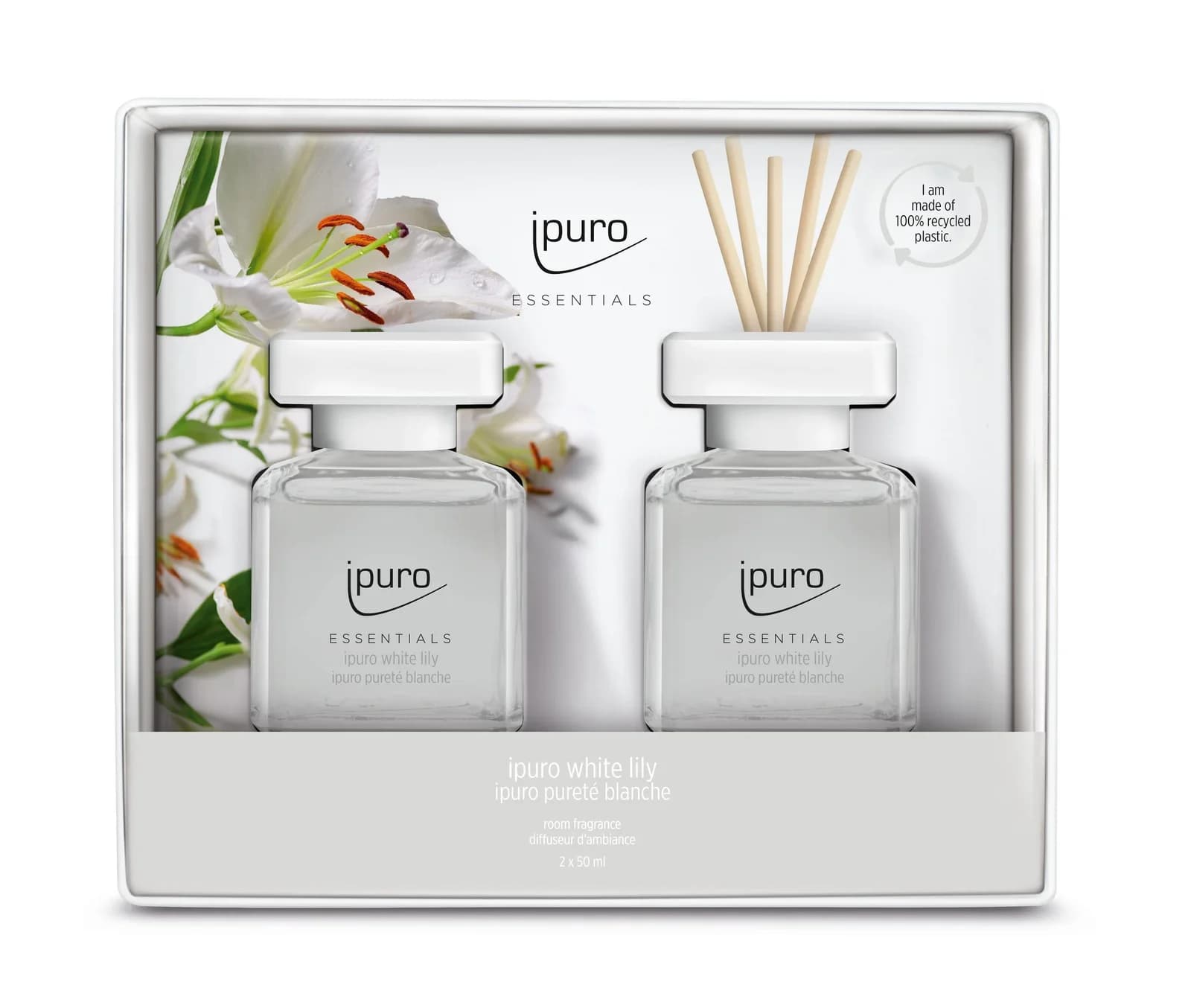 ipuro Raumduft WHITE LILY 50 ml Glas transparent