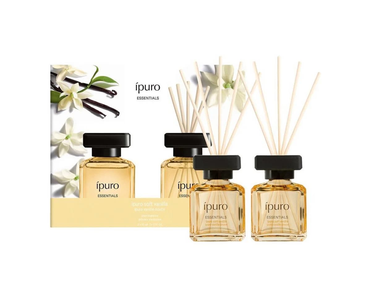 IPURO Raumduft Soft Vanilla Touch mit Rattan-Holzstäbchen, 2x 50 ml - Bild 2