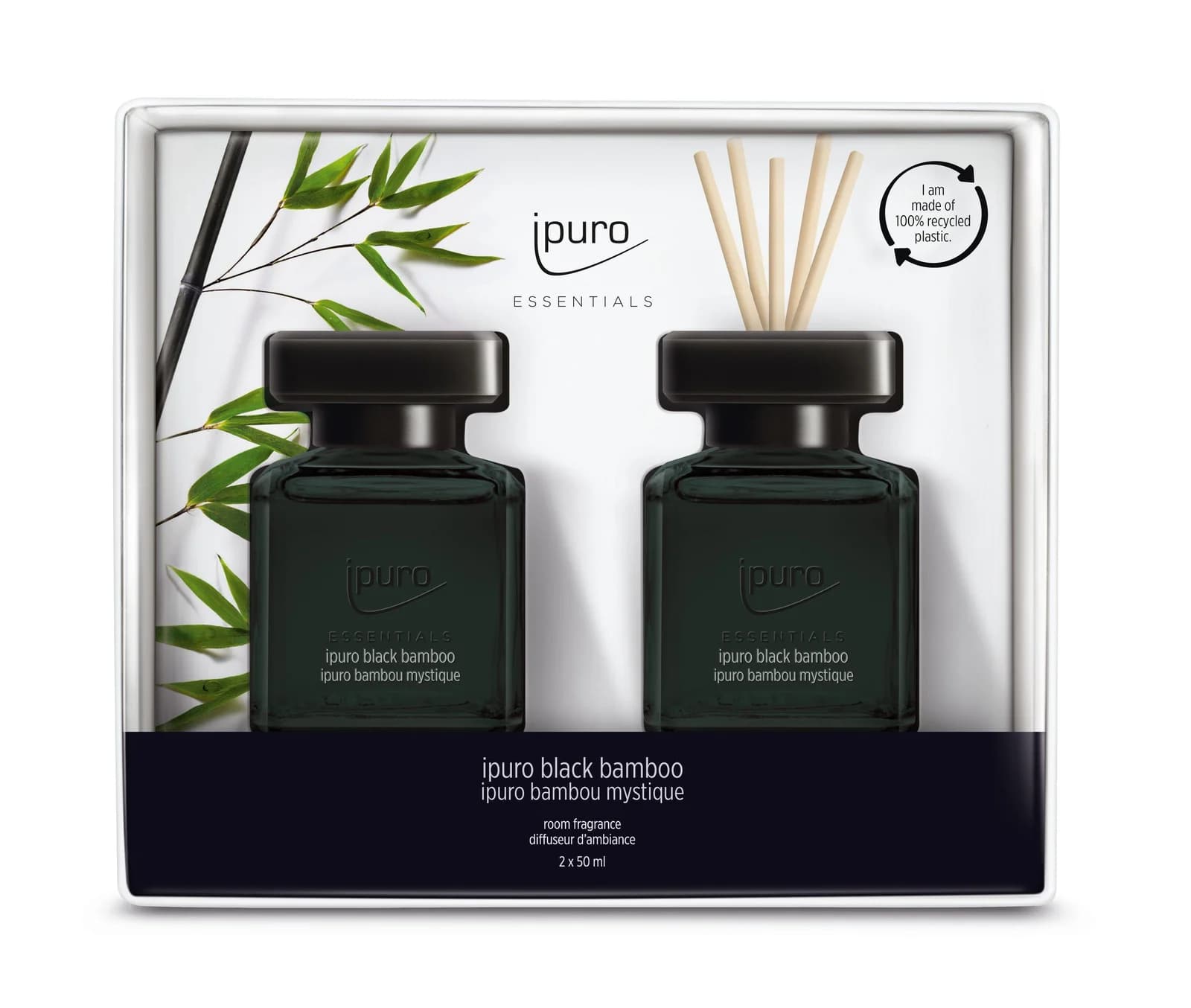 ipuro Raumduft BLACK BAMBOO 50 ml Glas transparent