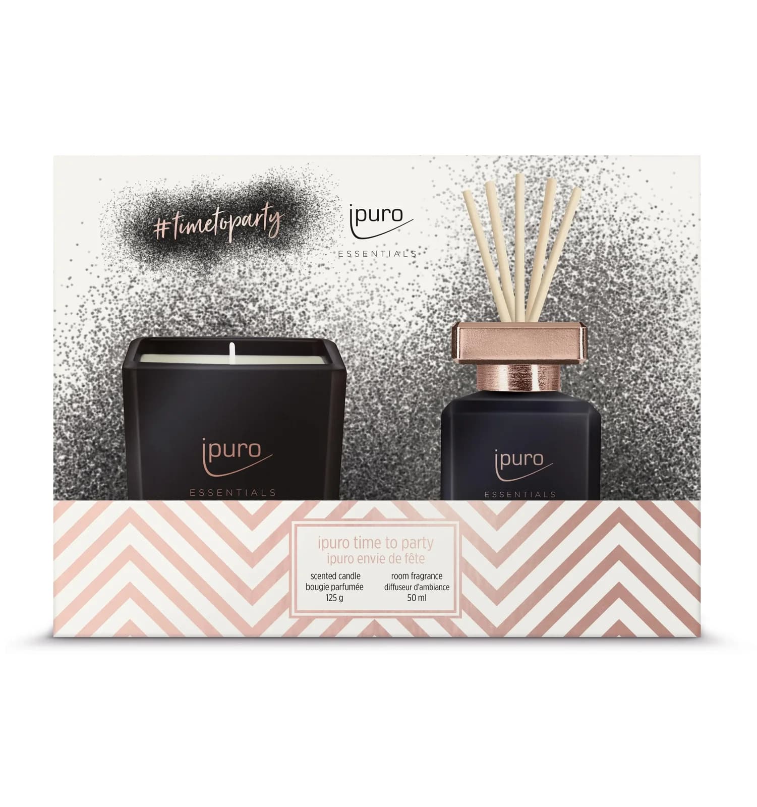 ipuro Raumduft-Set Time to Party Schwarz/Rosé 50ml
