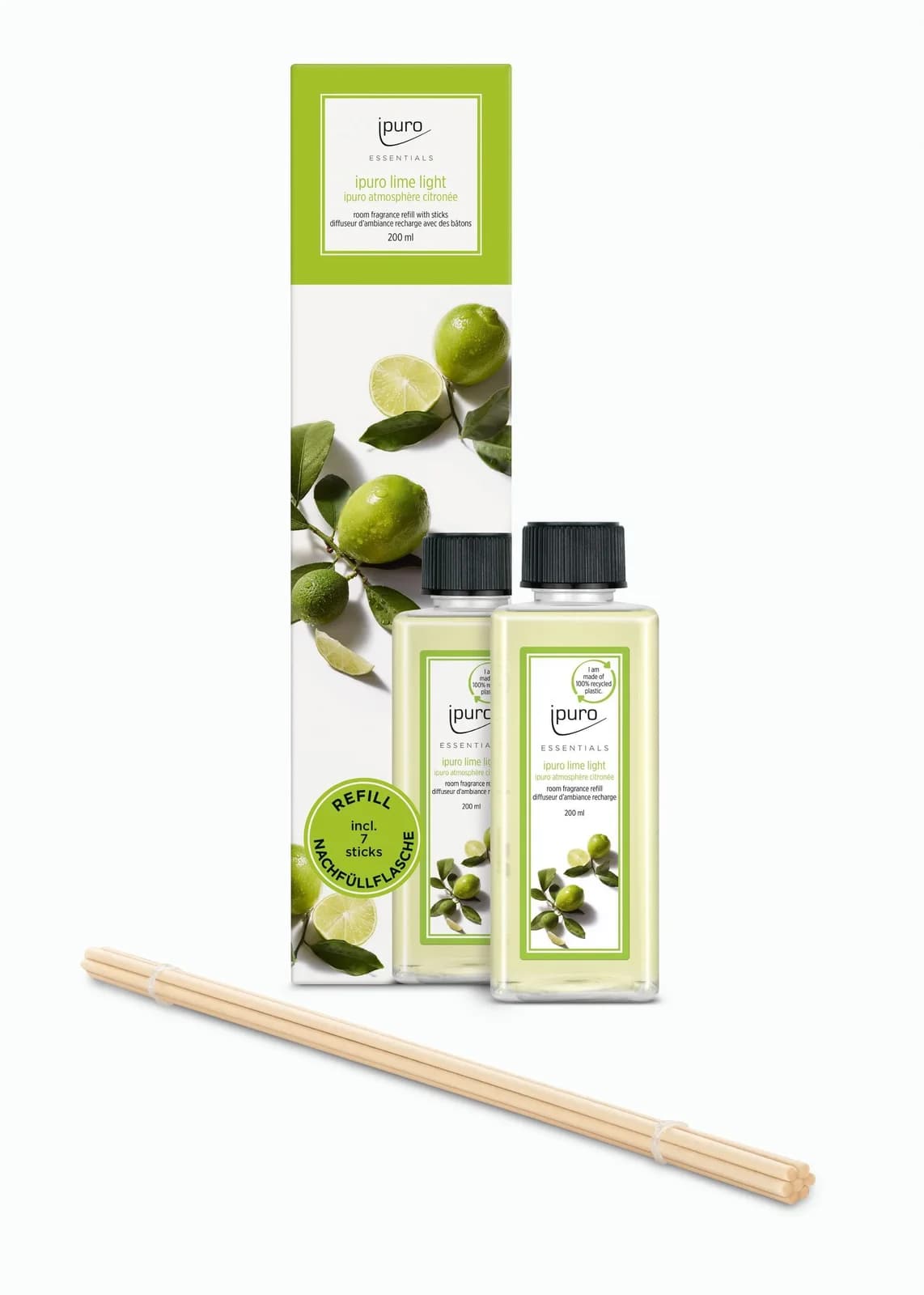 Ipuro Raumduft Refill LIME LIGHT Grün 200 ml