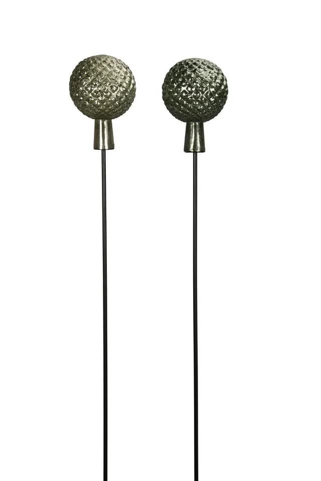 finehomegarden Gartenstecker Glaskugel grün 2-farbig sortiert - Bild 2