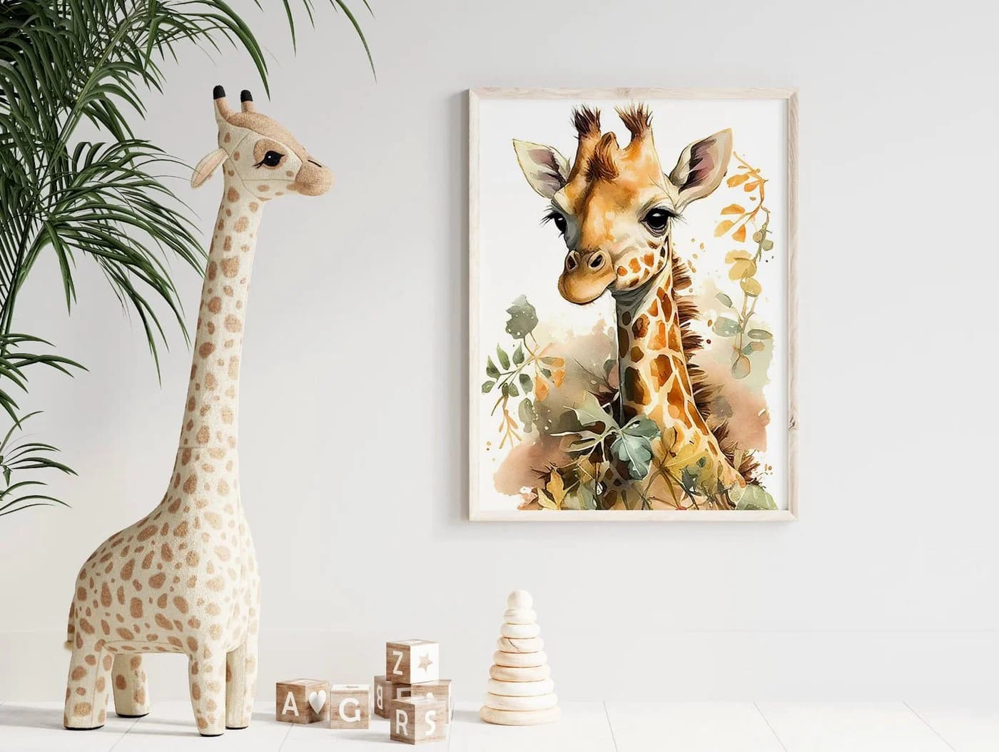 JUSTGOODMOOD Poster Safari Tiere Giraffe Dschungel Kinderzimmer - Bild 4