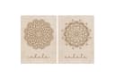 JUSTGOODMOOD Poster Yoga Einatmen Ausatmen Mandala Wand Deko Print ohne Rahmen Bild 2