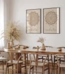 JUSTGOODMOOD Poster Yoga Einatmen Ausatmen Mandala Wand Deko Print ohne Rahmen Bild 4