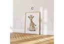 JUSTGOODMOOD Poster Tiere Wald Dschungel Aquarell Giraffe Leinwand Bild 1