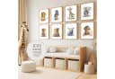 JUSTGOODMOOD Poster Tiere Wald Dschungel Aquarell Giraffe Leinwand Bild 3