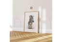 JUSTGOODMOOD Poster Tiere Wald Dschungel Aquarell Giraffe Leinwand Bild 5