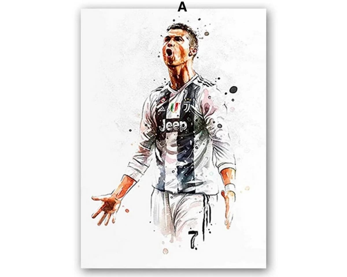 JUSTGOODMOOD Poster Fußballspieler Tor Jubel Lionel Messi und Cristiano Ronaldo - Bild 3