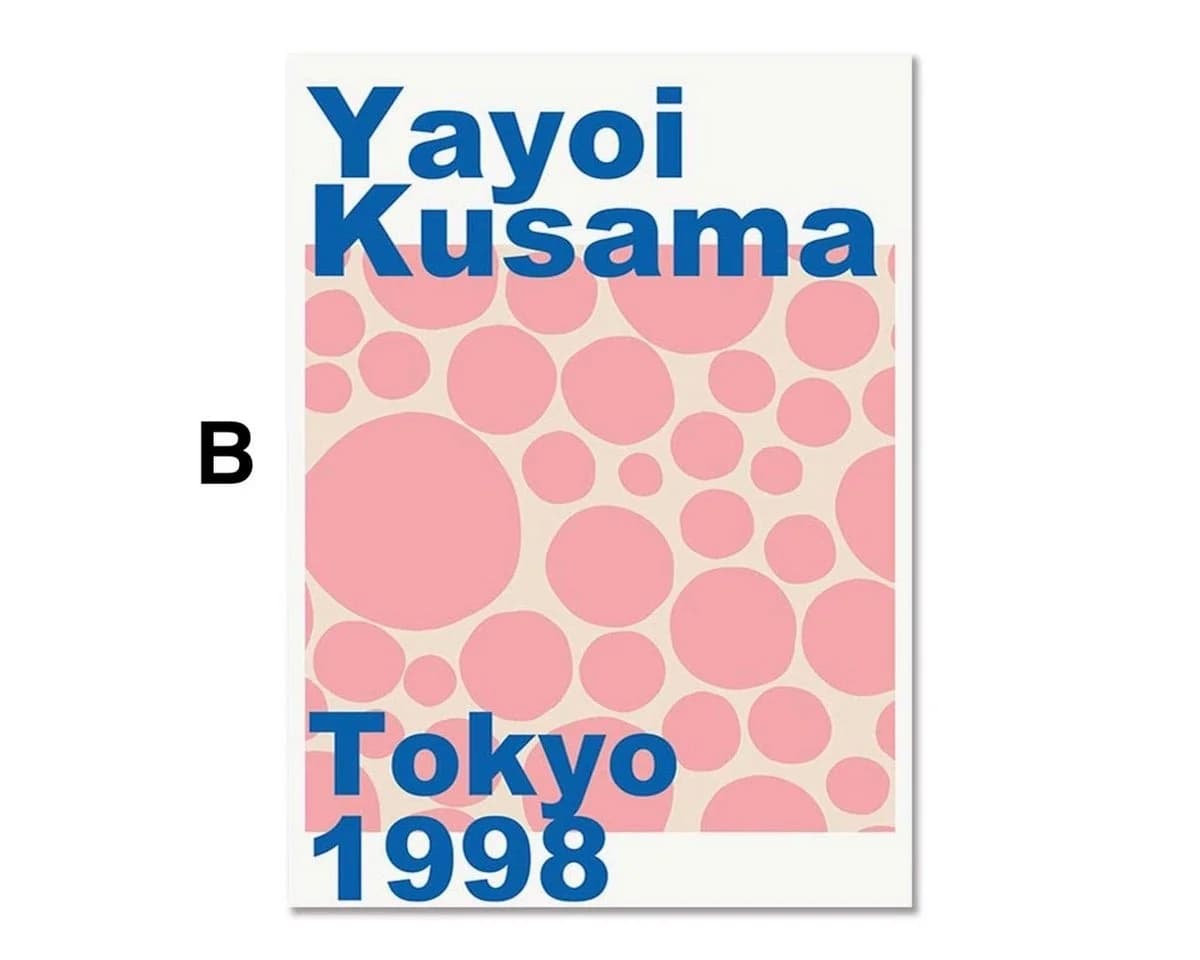 JUSTGOODMOOD Poster Japan Tokio Yayoi Kusama Kürbis Baumwolle - Bild 4