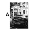 JUSTGOODMOOD Poster Schwarz Weiß Luxus Deko Print ohne Rahmen Bild 1