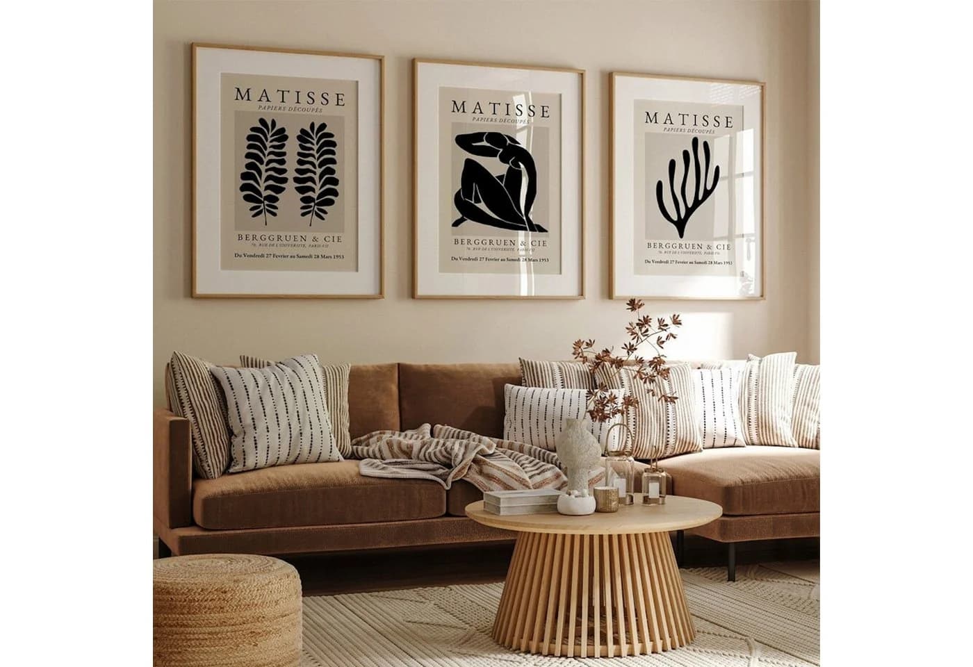 JUSTGOODMOOD Poster Matisse Abstrakt Baumwolle HD-Druck
