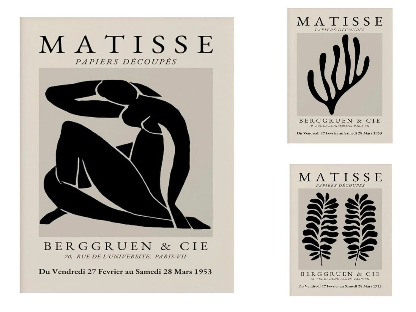 JUSTGOODMOOD Poster Matisse Abstrakt Baumwolle HD-Druck - Bild 2