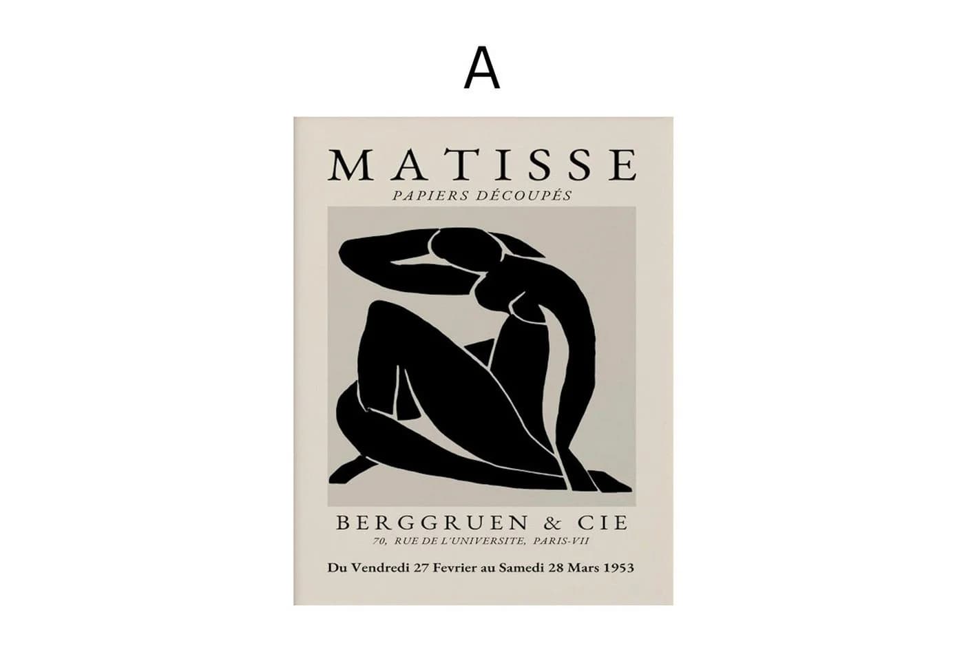 JUSTGOODMOOD Poster Matisse Abstrakt Baumwolle HD-Druck - Bild 3