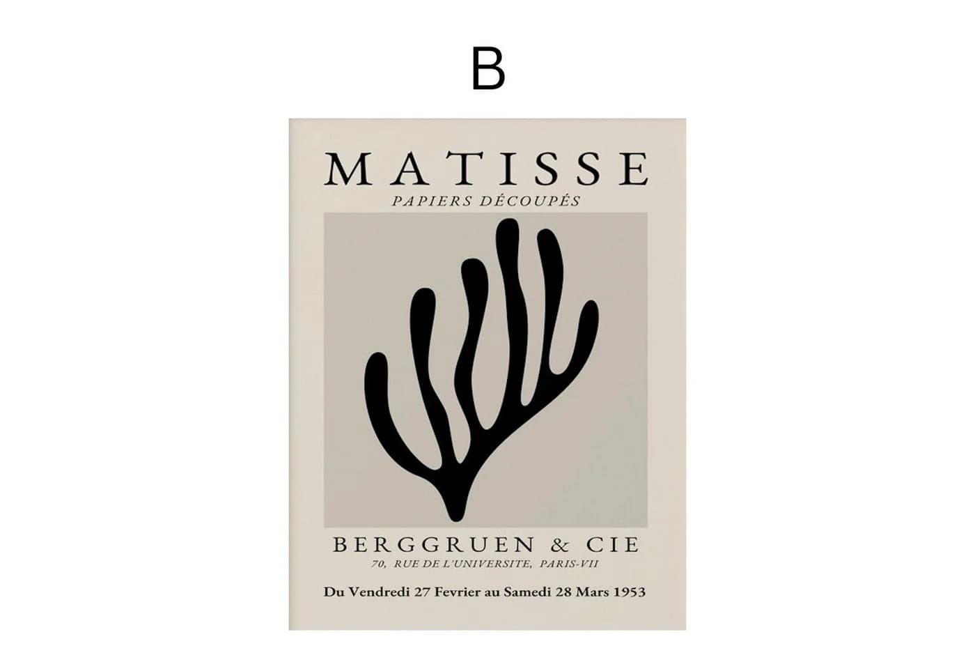 JUSTGOODMOOD Poster Matisse Abstrakt Baumwolle HD-Druck - Bild 4