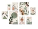 JUSTGOODMOOD Poster Boho Geometrische Formen Grün Baumwolle Bild 2