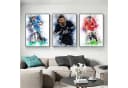 JUSTGOODMOOD Poster Fußballspieler Messi Ronaldo HD-Druck Baumwolle Bild 1