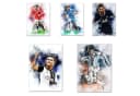JUSTGOODMOOD Poster Fußballspieler Messi Ronaldo HD-Druck Baumwolle Bild 2