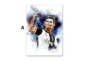 JUSTGOODMOOD Poster Fußballspieler Messi Ronaldo HD-Druck Baumwolle Bild 3