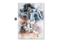 JUSTGOODMOOD Poster Fußballspieler Messi Ronaldo HD-Druck Baumwolle Bild 4