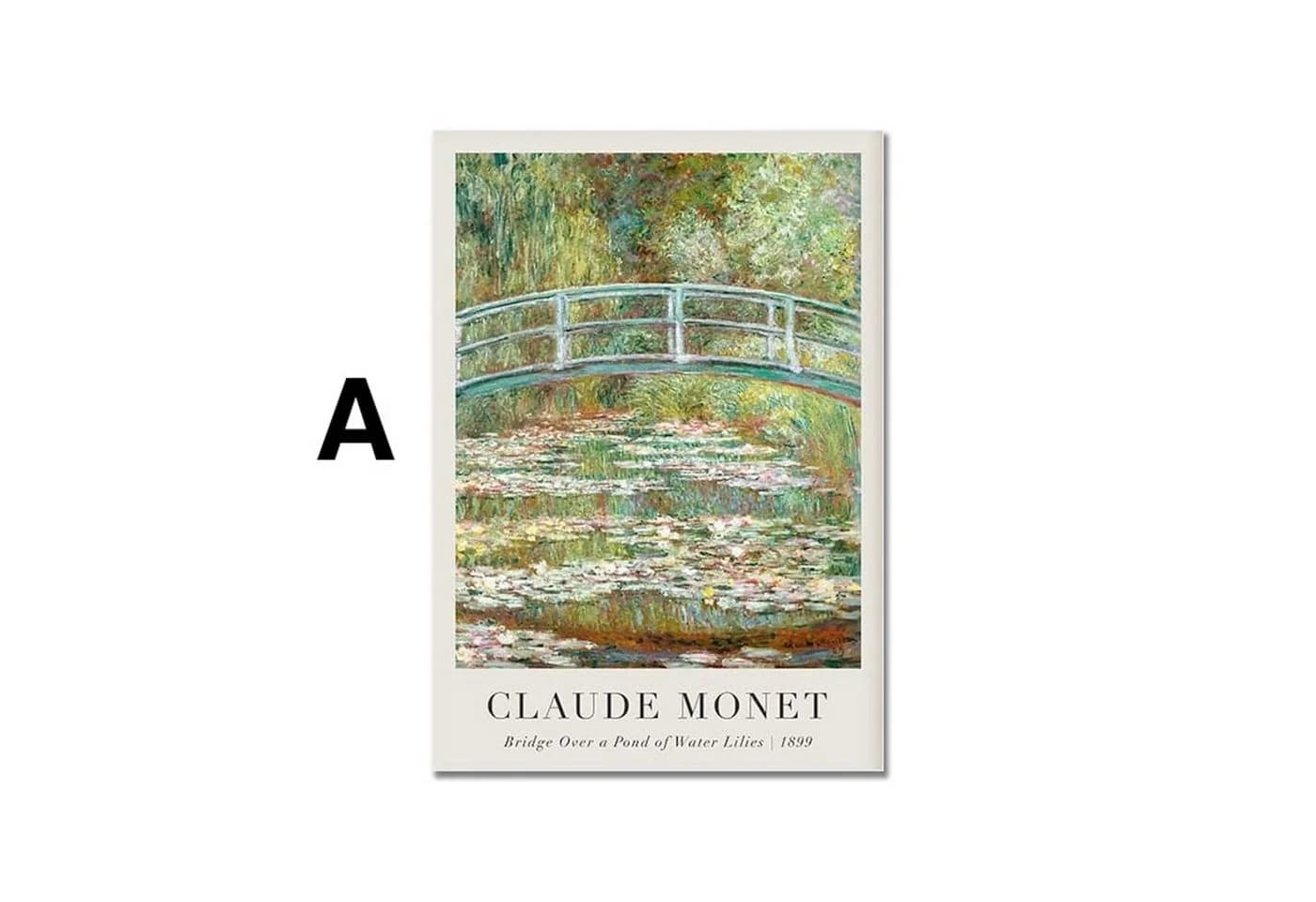 JUSTGOODMOOD Poster Vintage Claude Monet Sommer Baumwolle