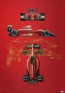 JUSTGOODMOOD Formel 1 Rennfahrer Poster Baumwolle HD-Druck Bild 3