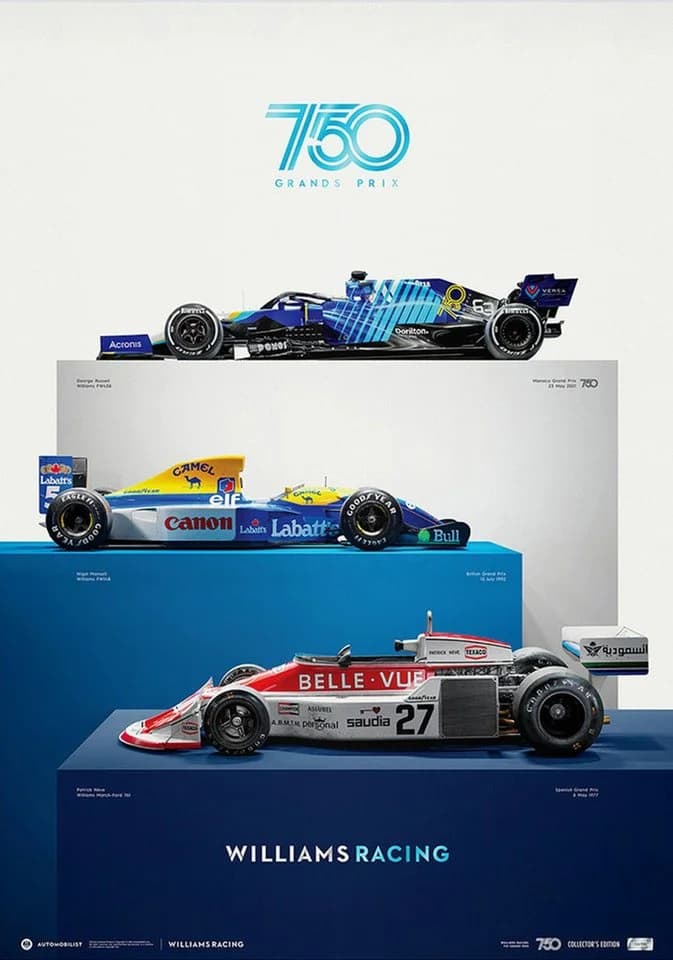 JUSTGOODMOOD Formel 1 Rennfahrer Poster Baumwolle HD-Druck - Bild 5