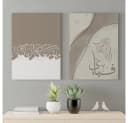 JUSTGOODMOOD Poster Abstrakt Kalligraphie Schwarz-Weiß Bild 5