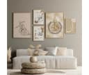 JUSTGOODMOOD Poster Kalligraphie Gold Baumwolle HD-Druck Bild 1