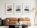 JUSTGOODMOOD Poster BMW M4 CSL Sportwagen Klassiker HD-Druck Baumwolle Bild 3