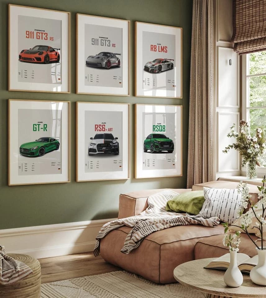 JUSTGOODMOOD Poster Sportwagen Mercedes AMG GT-R Modern - Bild 2