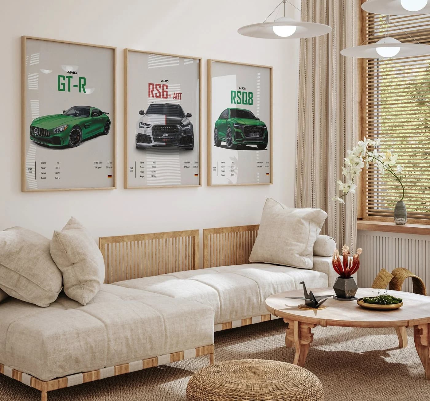 JUSTGOODMOOD Poster Sportwagen Mercedes AMG GT-R Modern - Bild 3