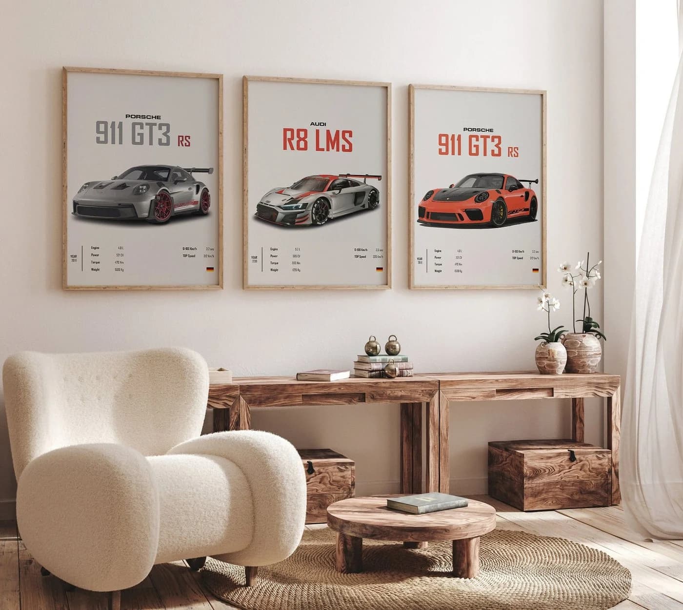 JUSTGOODMOOD Poster Sportwagen Mercedes AMG GT-R Modern - Bild 4