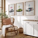 JUSTGOODMOOD Poster Sportwagen BMW M4 HD-Druck Baumwolle Bild 4