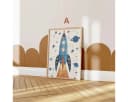 JUSTGOODMOOD Poster Astronaut Kinderzimmer Deko Baumwolle Bild 3