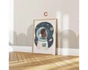 JUSTGOODMOOD Poster Astronaut Kinderzimmer Deko Baumwolle Bild 5