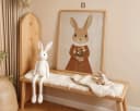 JUSTGOODMOOD Poster süße Hasen Kinderzimmer Deko Modern Baumwolle Bild 4