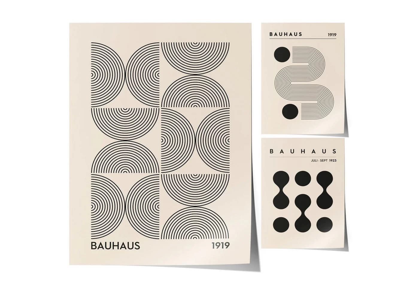 JUSTGOODMOOD Poster Premium Bauhaus Ausstellung Minimalistisch - Bild 2