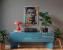 JUSTGOODMOOD Poster Premium Street Art Fußball Legende Ronaldo Pop Art Wandbild Bild 4