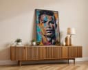 JUSTGOODMOOD Poster Premium Street Art Fußball Legende Ronaldo Pop Art Wandbild Bild 5